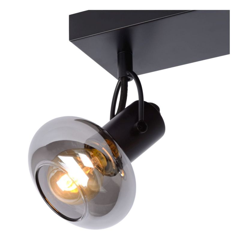 Lampa sufitowa wisząca Lucide Madee 6790 dymiona-czarna szerokość 38 cm 3xE14 x 25W 1 szt.