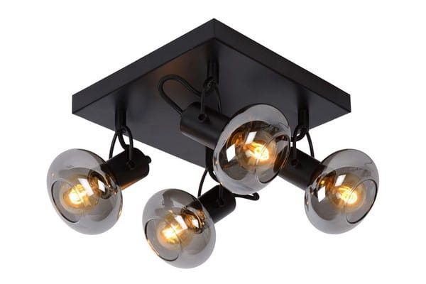 Lampa sufitowa wisząca Lucide Madee 6806 czarna szerokość 23 cm 4xE14 x 25W 1 szt.