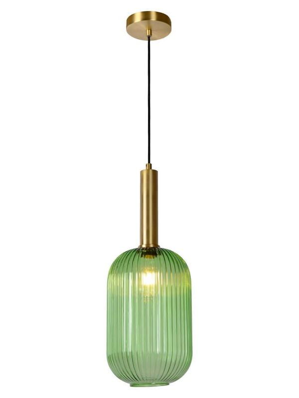Lampa sufitowa wisząca Lucide Maloto 1170 złoto-zielona szerokość 20 cm 1xE27 x 40W 1 szt.
