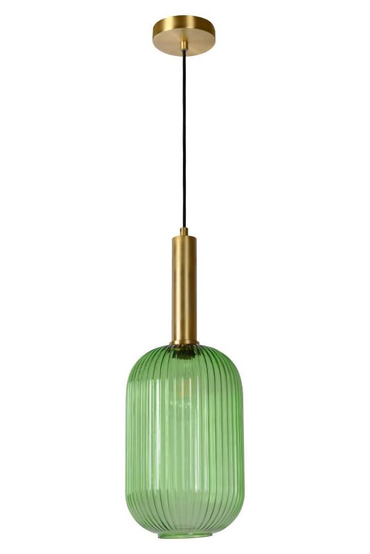 Lampa sufitowa wisząca Lucide Maloto 1170 złoto-zielona szerokość 20 cm 1xE27 x 40W 1 szt.