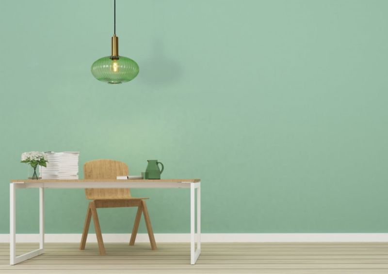 Lampa sufitowa wisząca Lucide Maloto 1194 złoto-zielona szerokość 30 cm 1xE27 x 40W 1 szt.