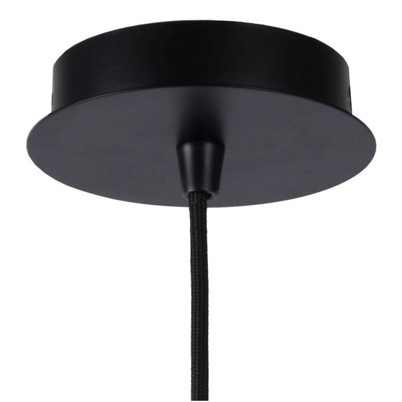 Lampa sufitowa wisząca Lucide Malunga 0951 czarna szerokość 25 cm 1xE27 x 60W 1 szt.