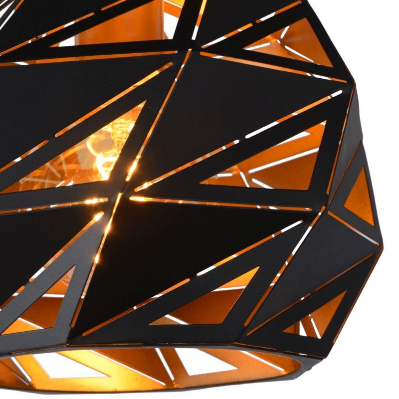 Lampa sufitowa wisząca Lucide Malunga 0951 czarna szerokość 25 cm 1xE27 x 60W 1 szt.