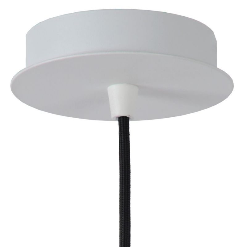 Lampa sufitowa wisząca Lucide Malunga 0968 biała szerokość 25 cm 1xE27 x 60W 1 szt.
