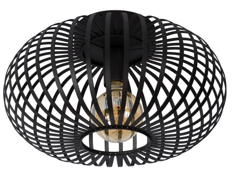 Lampa sufitowa wisząca Lucide Manuela 2342 czarna szerokość 40 cm 1xE27 x 60W 1 szt.