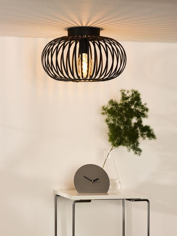 Lampa sufitowa wisząca Lucide Manuela 2342 czarna szerokość 40 cm 1xE27 x 60W 1 szt.