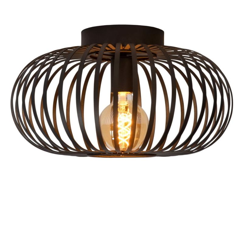 Lampa sufitowa wisząca Lucide Manuela 2342 czarna szerokość 40 cm 1xE27 x 60W 1 szt.