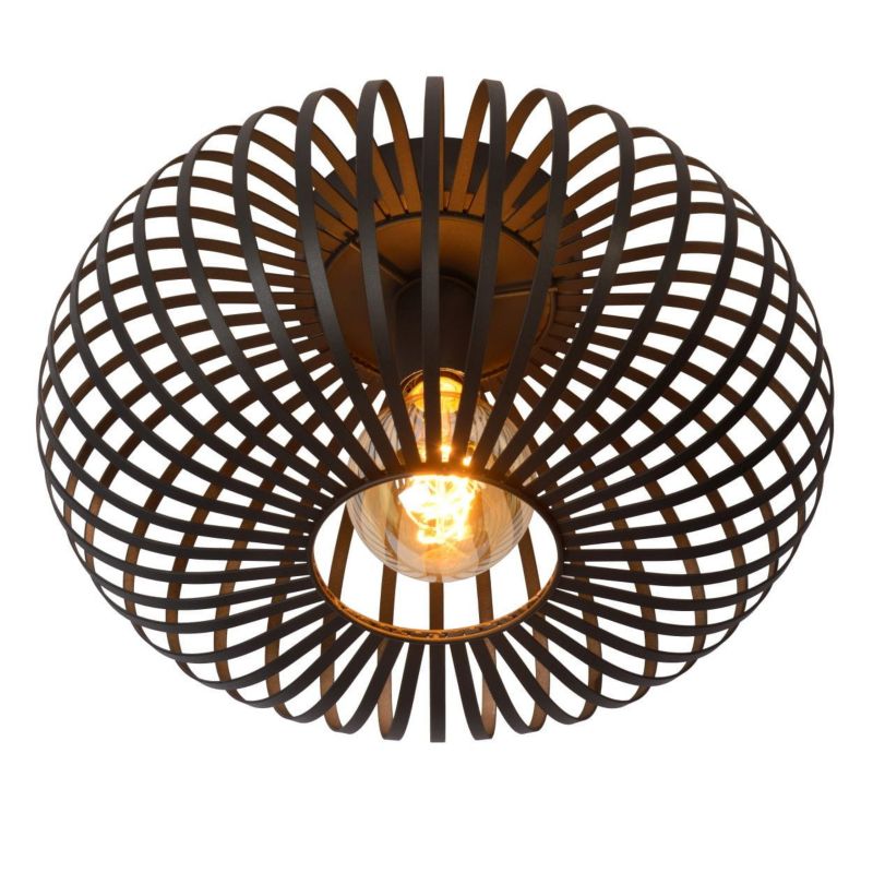 Lampa sufitowa wisząca Lucide Manuela 2342 czarna szerokość 40 cm 1xE27 x 60W 1 szt.