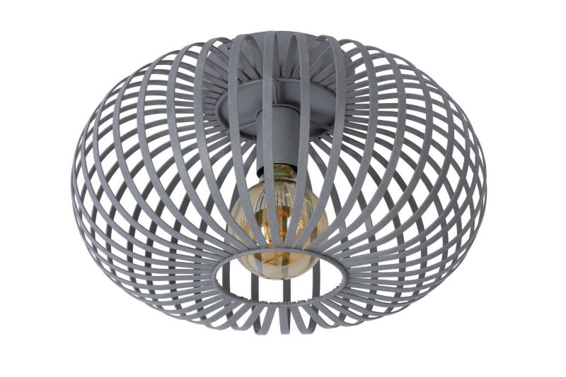 Lampa sufitowa wisząca Lucide Manuela 2588 szara szerokość 40 cm 1xE27 x 60W 1 szt.