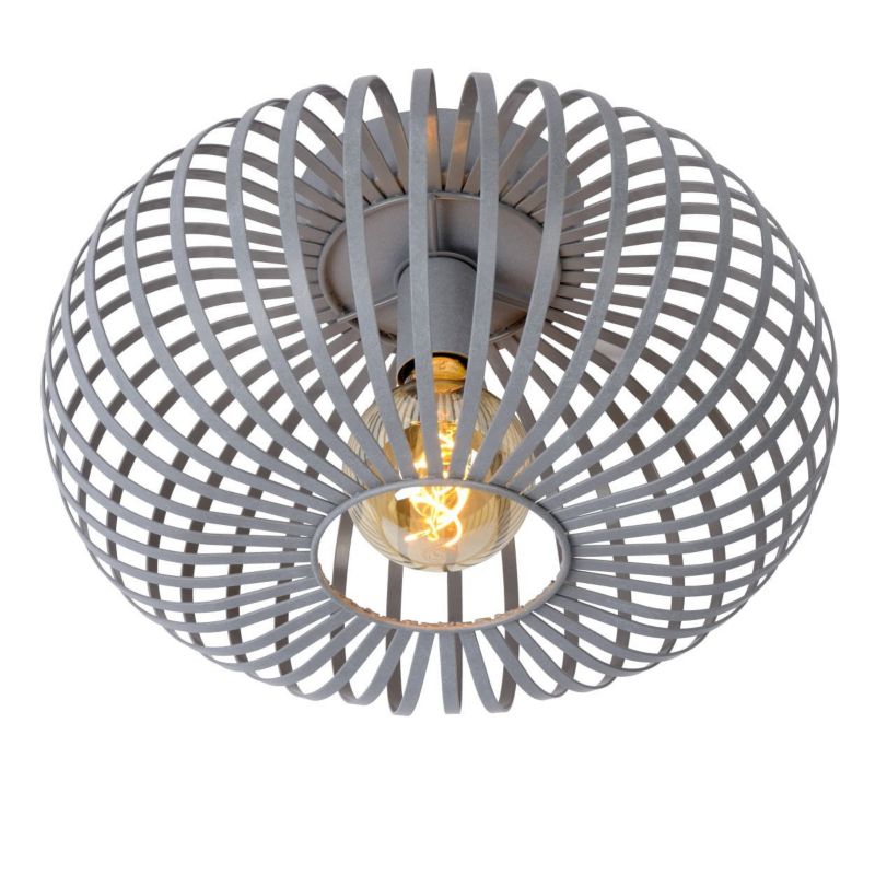Lampa sufitowa wisząca Lucide Manuela 2588 szara szerokość 40 cm 1xE27 x 60W 1 szt.