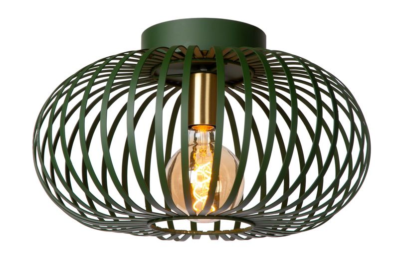 Lampa sufitowa wisząca Lucide Manuela 2809 zielona szerokość 40 cm 1xE27 x 60W 1 szt.