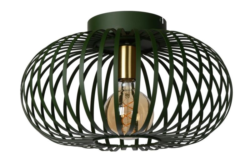Lampa sufitowa wisząca Lucide Manuela 2809 zielona szerokość 40 cm 1xE27 x 60W 1 szt.