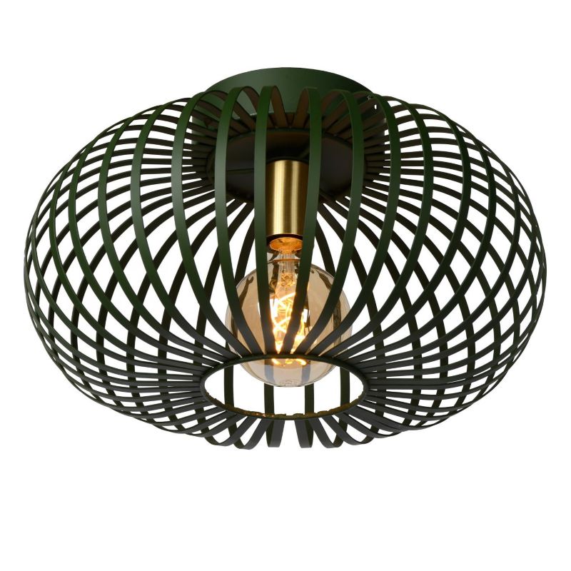 Lampa sufitowa wisząca Lucide Manuela 2809 zielona szerokość 40 cm 1xE27 x 60W 1 szt.