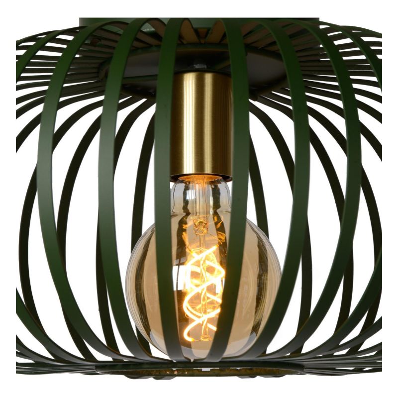 Lampa sufitowa wisząca Lucide Manuela 2809 zielona szerokość 40 cm 1xE27 x 60W 1 szt.