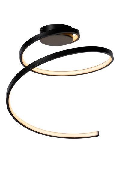 Lampa sufitowa wisząca Lucide Maxence 0745 czarno-biała nowoczesna wbudowany LED 24W 1 szt.