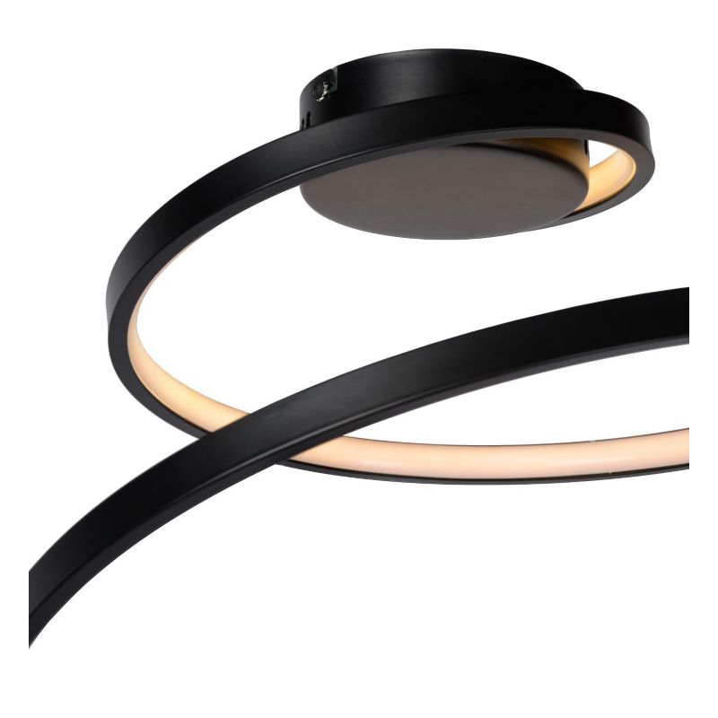 Lampa sufitowa wisząca Lucide Maxence 0745 czarno-biała nowoczesna wbudowany LED 24W 1 szt.