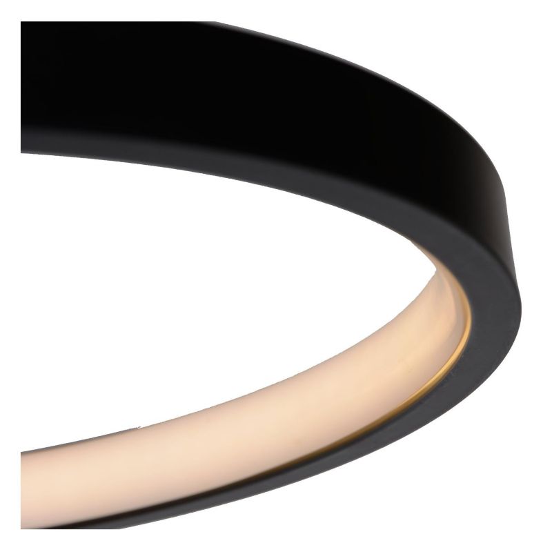 Lampa sufitowa wisząca Lucide Maxence 0745 czarno-biała nowoczesna wbudowany LED 24W 1 szt.
