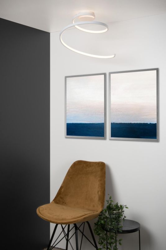 Lampa sufitowa wisząca Lucide Maxence 0752 biała nowoczesna wbudowany LED 24W 1 szt.
