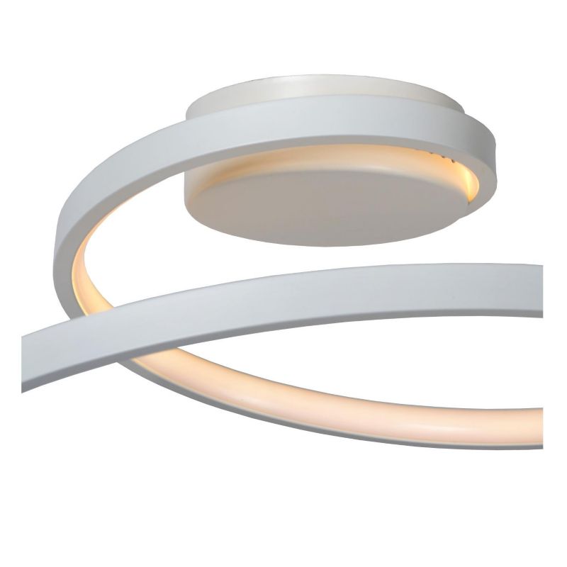 Lampa sufitowa wisząca Lucide Maxence 0752 biała nowoczesna wbudowany LED 24W 1 szt.