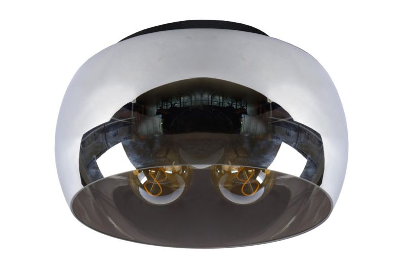 Lampa sufitowa wisząca Lucide Olivia 2085 szaro-odcienie szarości-czarna szerokość 40 cm 3xE27 x 40W 1 szt.