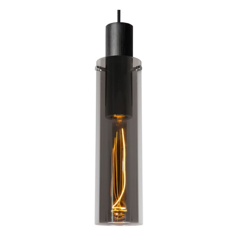 Lampa sufitowa wisząca Lucide Orlando 0724 czarna szerokość 10 cm 1xE27 x 40W 1 szt.