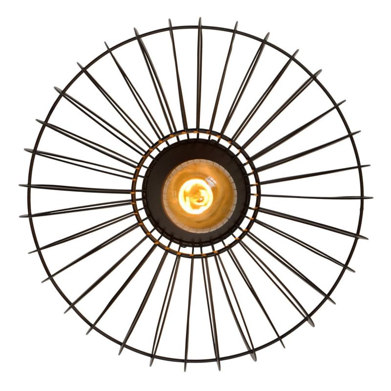 Lampa sufitowa wisząca Lucide Reda 2526 czarna szerokość 32 cm 1xE27 x 40W 1 szt.