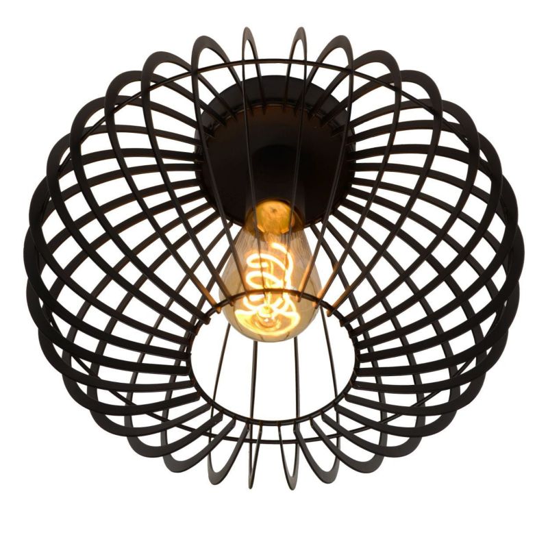 Lampa sufitowa wisząca Lucide Reda 2526 czarna szerokość 32 cm 1xE27 x 40W 1 szt.