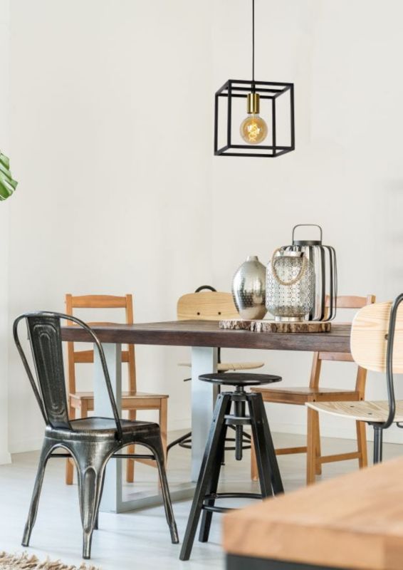 Lampa sufitowa wisząca Lucide Ruben 0156 czarno-złota szerokość 22 cm 1xE27 x 40W 1 szt.