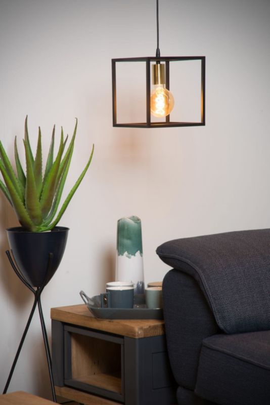 Lampa sufitowa wisząca Lucide Ruben 0156 czarno-złota szerokość 22 cm 1xE27 x 40W 1 szt.