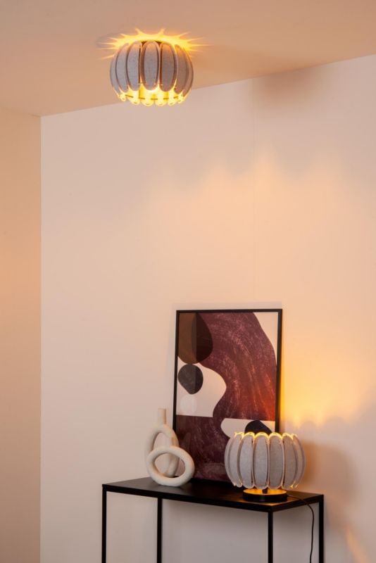 Lampa sufitowa wisząca Lucide Spencer 3659 szaro-odcienie szarości-czarna szerokość 30 cm 1xE27 x 40W 1 szt.