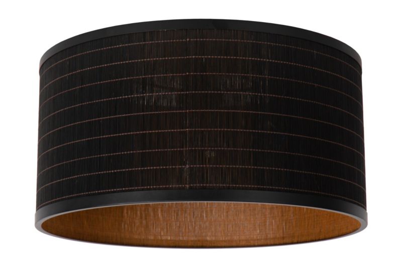 Lampa sufitowa wisząca Lucide Tagalog 1606 czarna-jasne drewno szerokość 40 cm 1xE27 x 40W 1 szt.
