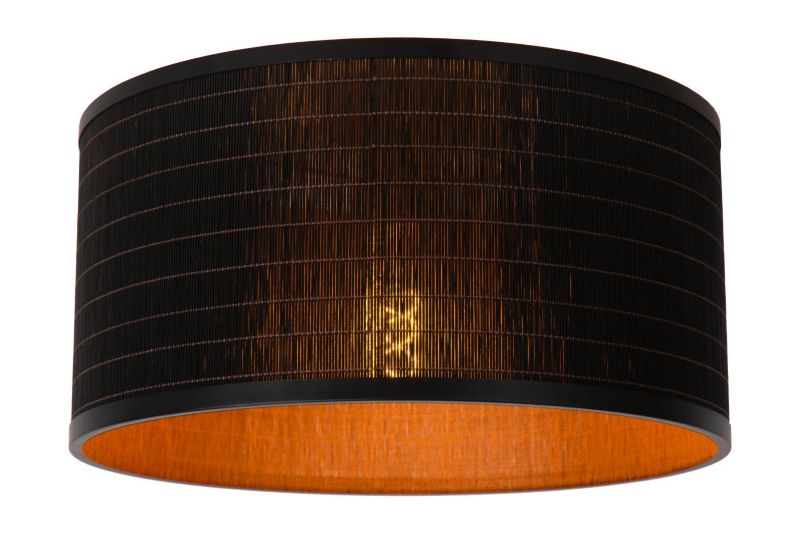 Lampa sufitowa wisząca Lucide Tagalog 1606 czarna-jasne drewno szerokość 40 cm 1xE27 x 40W 1 szt.