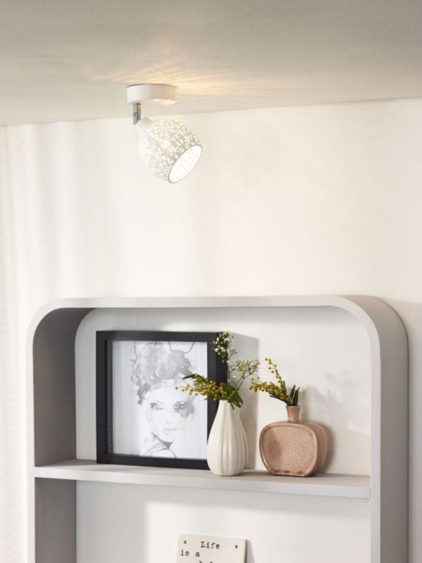 Lampa sufitowa wisząca Lucide Tahar 0394 biała szerokość 9 cm 1xG9 x 40W 1 szt.