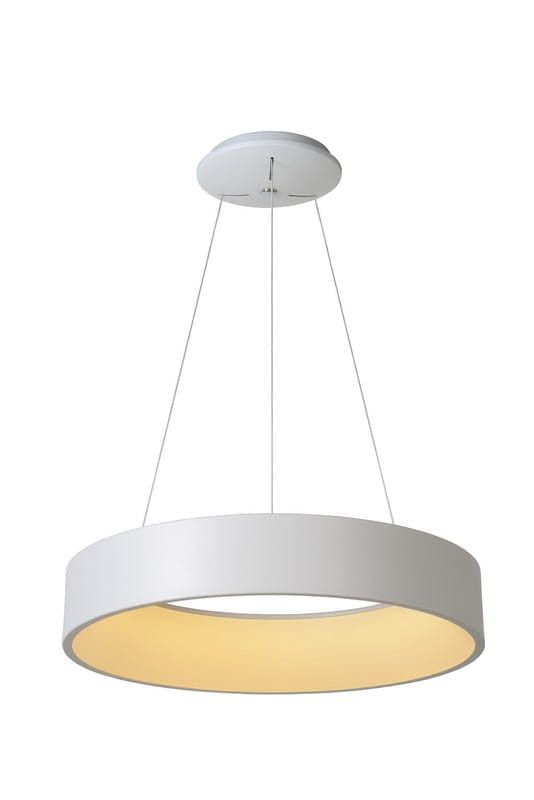 Lampa sufitowa wisząca Lucide Talowe 0240 biała szerokość 60 cm wbudowany LED 39W 1 szt.