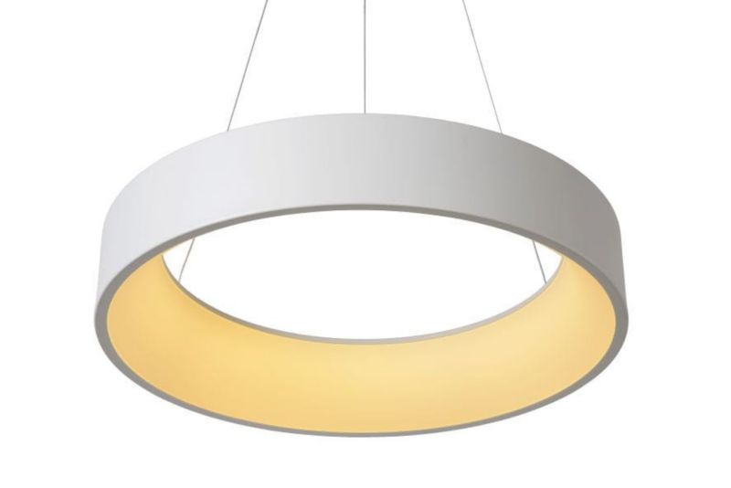 Lampa sufitowa wisząca Lucide Talowe 0240 biała szerokość 60 cm wbudowany LED 39W 1 szt.