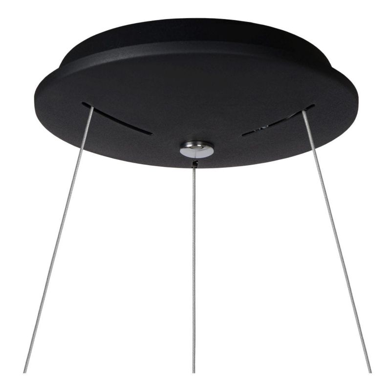 Lampa sufitowa wisząca Lucide Talowe 0707 czarna szerokość 60 cm wbudowany LED 39W 1 szt.