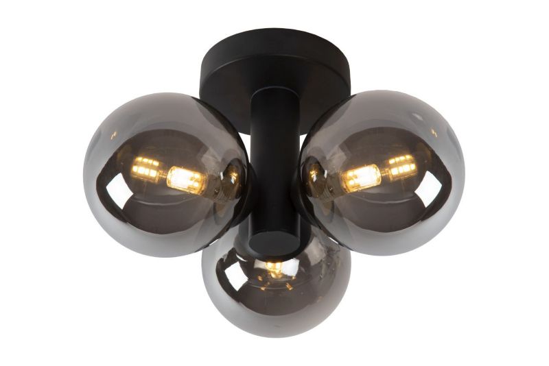 Lampa sufitowa wisząca Lucide Trudy 1028 czarna szerokość 28 cm 3xG9 x 40W 1 szt.