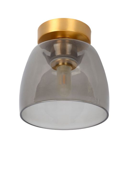 Lampa sufitowa wisząca Lucide Tyler 2618 transparentna-mosiądz szerokość 16.1 cm 1xG9 x 33W 1 szt.