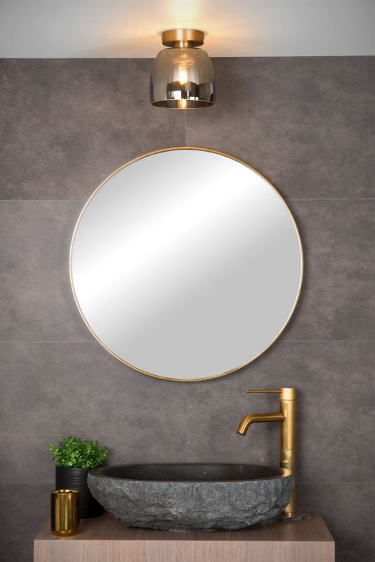 Lampa sufitowa wisząca Lucide Tyler 2618 transparentna-mosiądz szerokość 16.1 cm 1xG9 x 33W 1 szt.