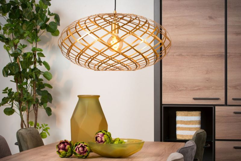 Lampa sufitowa wisząca Lucide Wolfram 1132 mosiądz-złoto szerokość 65 cm 1xE27 x 60W 1 szt.