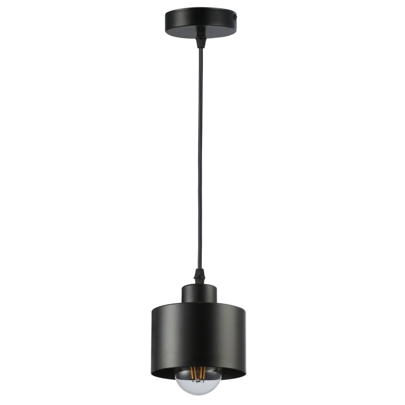 Lampa sufitowa wisząca MasterLED E27 żyrandol oprawa 100cm zwis pojedyncza czarna 1 szt.