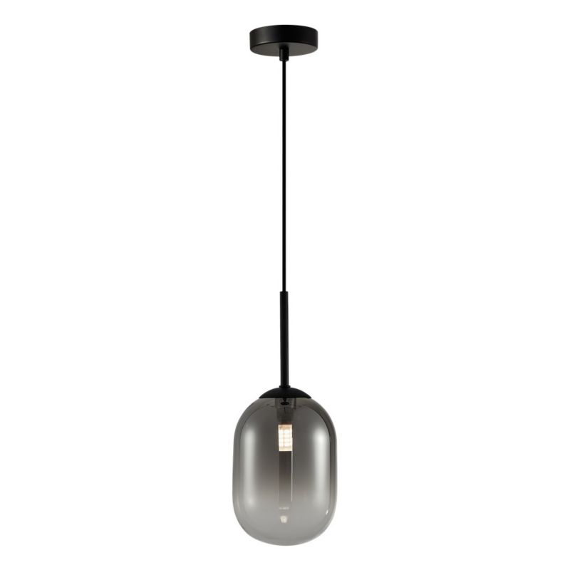 Lampa sufitowa wisząca Milagro Alias 3225 czarna szerokość 12 cm 1xE14 x 40W 1 szt.