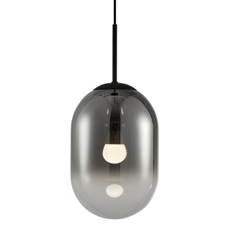 Lampa sufitowa wisząca Milagro Alias 3232 czarna szerokość 18 cm 1xE14 x 40W 1 szt.