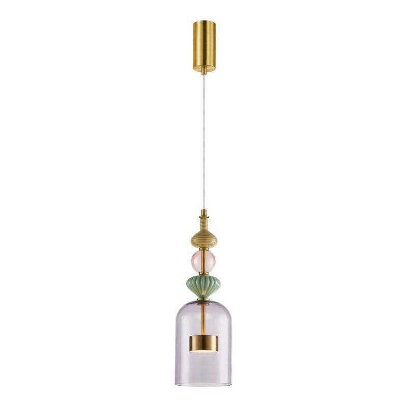 Lampa sufitowa wisząca Milagro Arte 3591 multikolor szerokość 13.5 cm wbudowany LED 12W 1 szt.