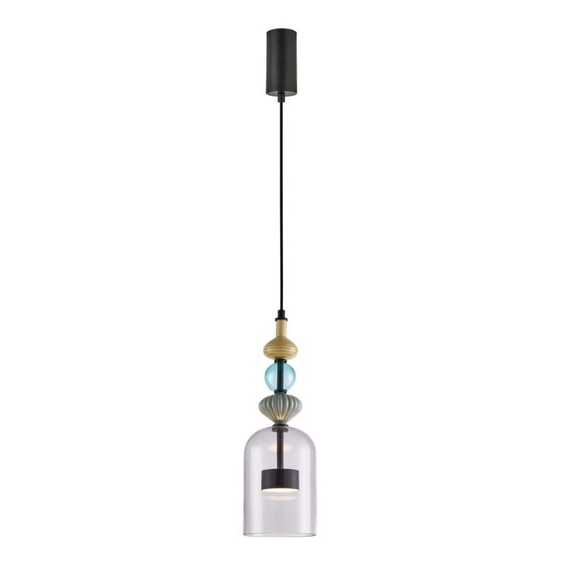 Lampa sufitowa wisząca Milagro Arte 3607 multikolor szerokość 13.5 cm wbudowany LED 12W 1 szt.