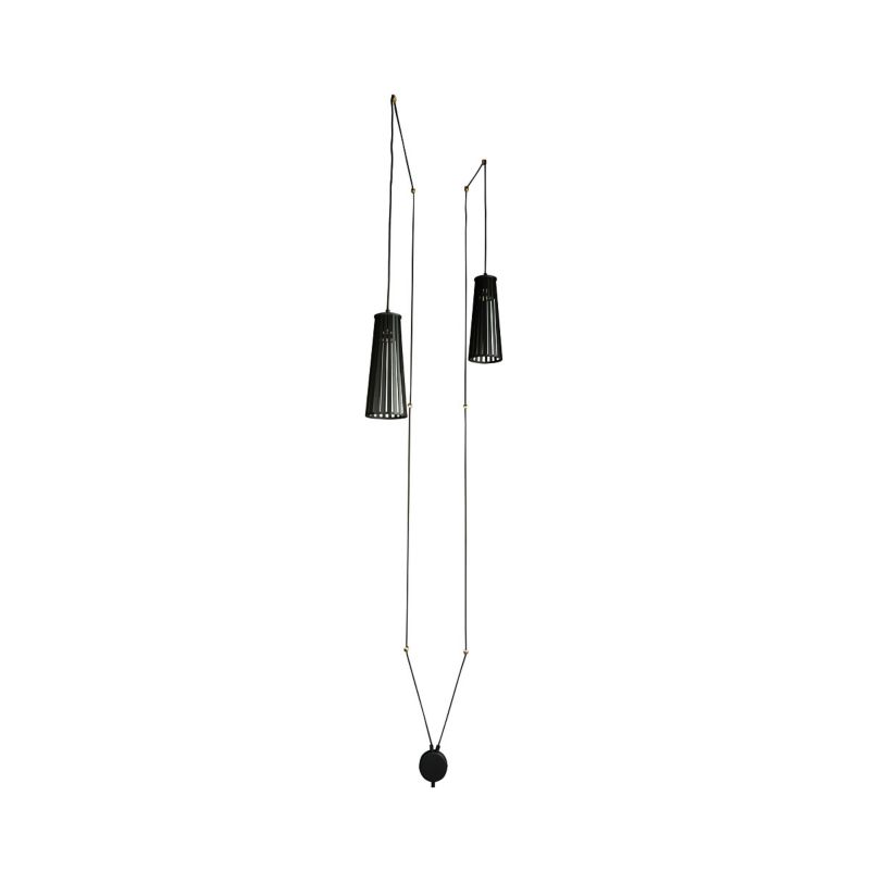 Lampa sufitowa wisząca Nowodvorski Lighting Dover czarna szerokość 12 cm 2xGU10 x 35W 1 szt.