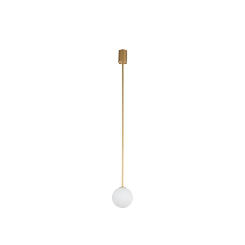 Lampa sufitowa wisząca Nowodvorski Lighting Kier satynowy złoto-biała wym: 96 x 12 x 12 cm 1xG9 x 12W 1 szt.