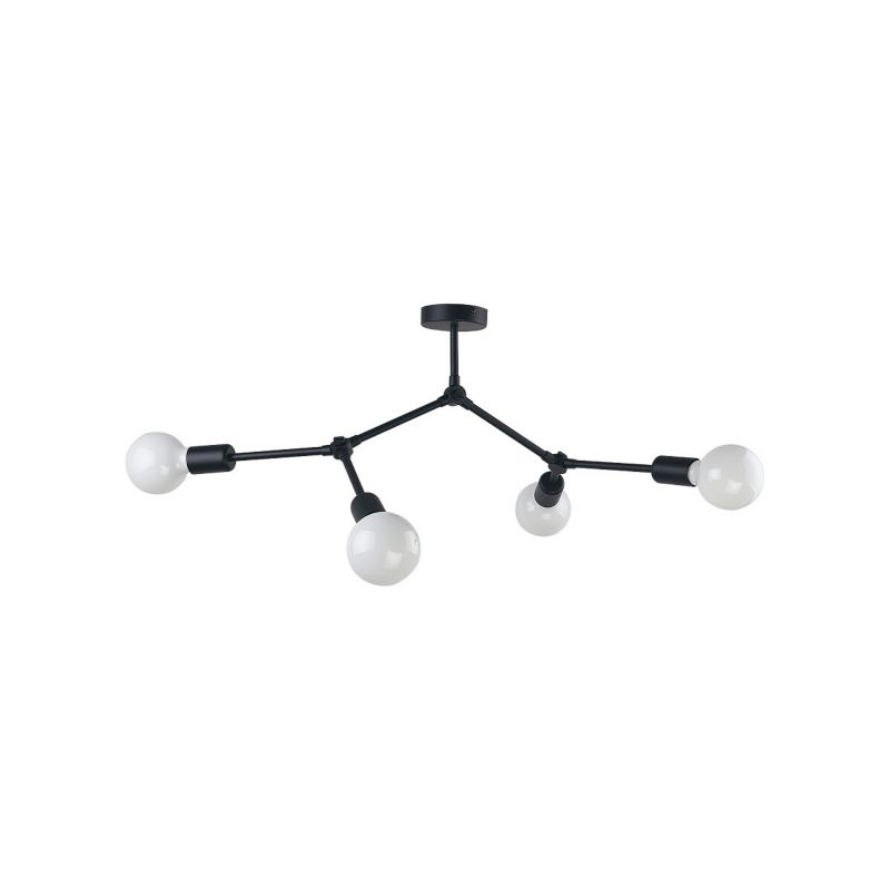 Lampa sufitowa wisząca Nowodvorski Lighting Twig 4093 czarna 55 cm szerokości 4xE27 x 60W 1 szt.