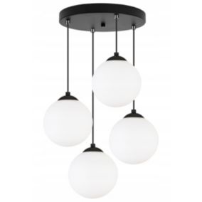 Lampa sufitowa wisząca okrągła Light Home LH Florence 4x E27 60W czarny 18cm 1szt.