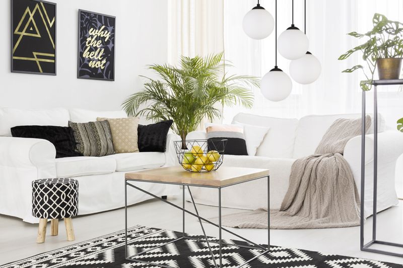 Lampa sufitowa wisząca okrągła Light Home LH Florence 4x E27 60W czarny/biały 15cm 1szt.